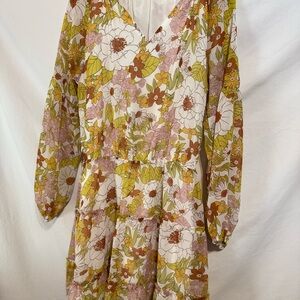 Floral Long Sleeve Dress MATCH THIS WITH A BELT AND RODEO BOOTS 👢